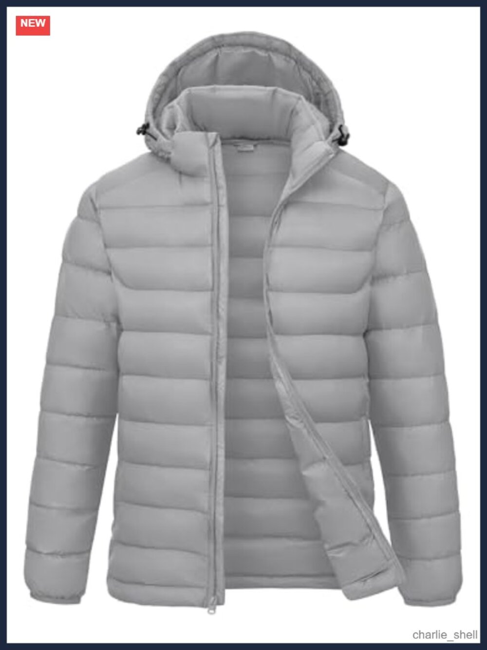 Men's Lightweight Quilted Puffer Jacket with Hood
